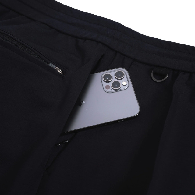 【美品】MOVB Duplex Cotton Jersey トラベルジョガー 黒 Duplex Cotton Jersey トラベルカーゴジョガー