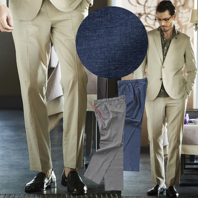 Sale 清涼機能素材air Windowフェードストライプパンツ 洗える ウオッシャブル ビジネス セットアップ 別売りジャケット グレー ネイビー L G Stage ジーステージ メンズウエアg Stage