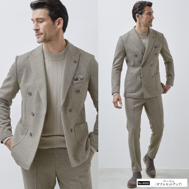 【美品】スリードッツ ウールジャージ素材 メンズ フード付きコート L グレー メンズ【men's】最上質ウールリバー素材使用 フーディー フード