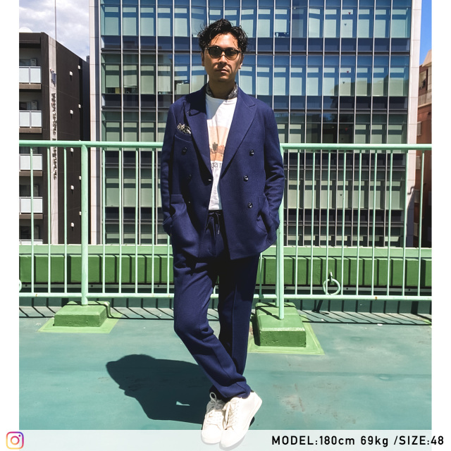 選べるセットアップ】ウールジャージセットアップ ハニカム