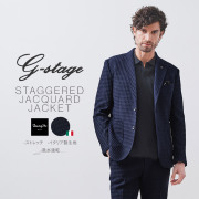 [在庫限り] イタリア製生地 千鳥柄ジャケット MARZOTTO 150210 G-STAGE ジーステージ