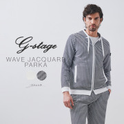 [会員様限定SALE] ウェーブボーダー ジャガード ジップアップパーカー スポーツ ゴルフ 150404 G-STAGE ジーステージ