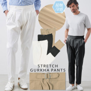 ［会員様限定SALE］コットンライク ストレッチグルカパンツ 接触冷感 ウォッシャブル 150518 G-stage ジーステージ