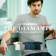 【LEON掲載商品】ディアマンテジャガード 半袖 クルーネック ニットT 150705 G-STAGE ジーステージ