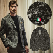 極美品 XL⭐️ジーステージ サマージャケット ヘリンボーン 洗える 紺 現行 極美品 XL⭐️ジーステージ サマージャケット ヘリンボーン