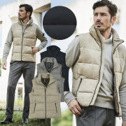 ヌバック調 スエード ダウンベスト アウター 240406 G-STAGE ジーステージ