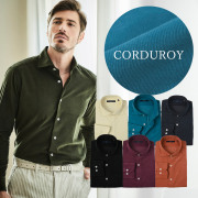 [会員様限定OUTLET SALE]在庫限り コーデュロイカッタウェイシャツ 長袖シャツ 240602 G-stage ジーステージ