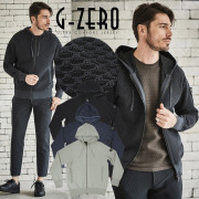 [会員様限定販売在庫限り]G-ZERO ハニカム サマーニット パーカー ストレッチ 軽量 ドライ ウォッシャブル 洗える 540404 G-stage ジーステージ