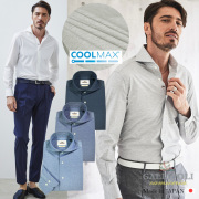 [会員様限定OUTLETSALE] COOLMAX ストレッチジャージシャツ 540658 GALLIPOLI camiceria ガリポリカミチェリア