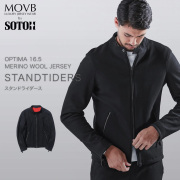 MOVB,モーヴ,ライダース,ジャケット,ブルゾン,ジップアップ,ウール,日本製,シングル
