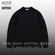 【MOVBモーヴ】日本製Real Silky Cotton Jersey  ロングTシャツ　カットソー MOVB