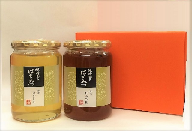 【国産蜂蜜ギフト】あかしあ・野山の花蜜450g　2本セット〈450B〉