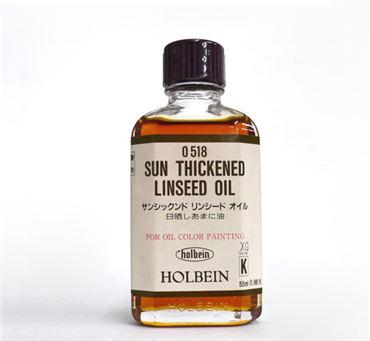 【植物性溶き油】サンシックンド リンシードオイル 55ml　[ホルベイン]