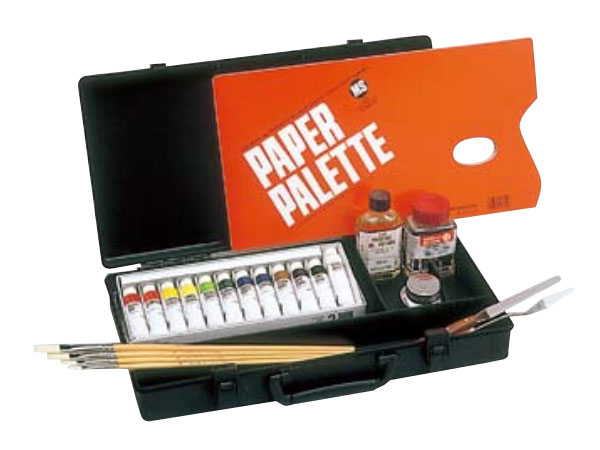 ホルベイン アタッシュ大長BOX-2Cセット（習作用油絵具12色セット）