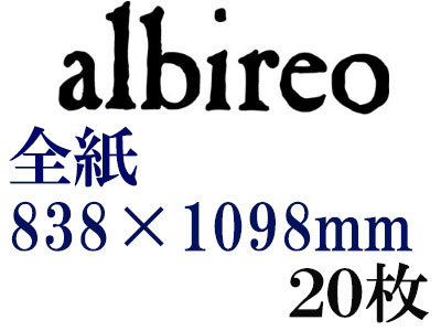 ホルベイン　アルビレオ水彩紙　２１８ｇ　中目　全判（８３８×１０９８ｍｍ）　２０枚