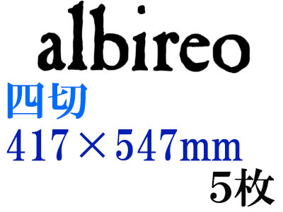ホルベイン　アルビレオ水彩紙　２１８ｇ　中目　四切（４１７×５４７ｍｍ）　５枚