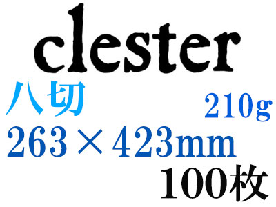ホルベイン　クレスター水彩紙　中目　２１０ｇ（並厚口）　八切（２６３×４２３ｍｍ）　１００枚