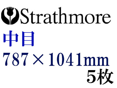 ストラスモア インペリアル水彩紙 中目　３００ｇ　７８７×１０４１　５枚組