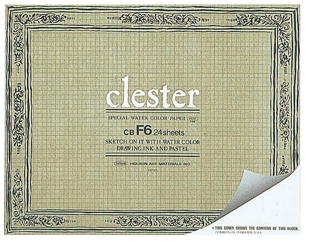 クレスター水彩紙　ブロック　中目（並厚口 210ｇ）　Ｆ４[スケッチブック]