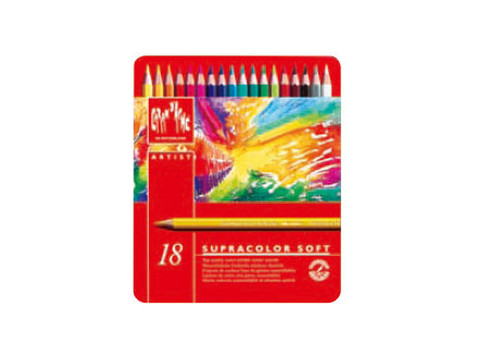カランダッシュ　スプラカラーソフト（水溶性色鉛筆）　１８色セット