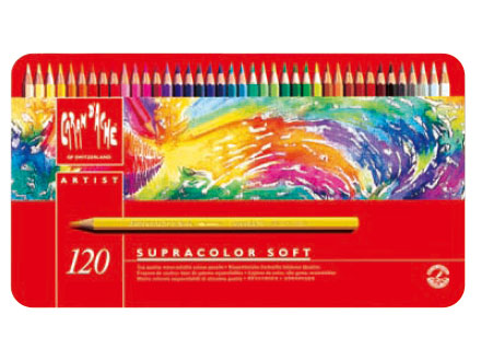 カランダッシュ　スプラカラーソフト（水溶性色鉛筆）　１２０色セット
