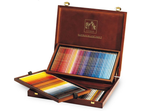 カランダッシュ　スプラカラーソフト（水溶性色鉛筆）　１２０色木箱セット