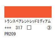 317 トランスペアレントレッドミディアム ７５ｍｌ[アクリリックカラーエキスパート]