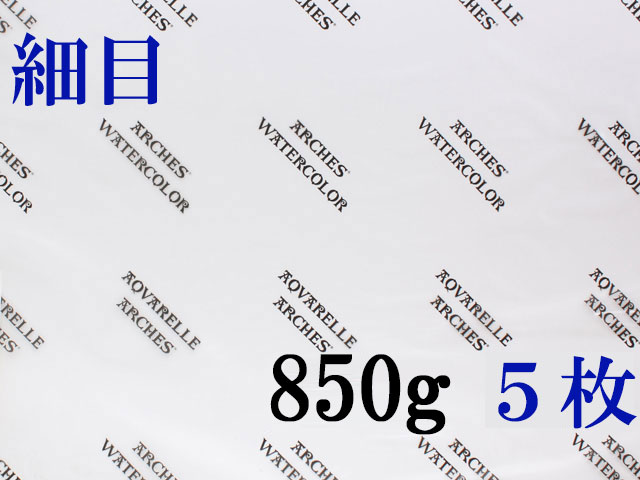 アルシュ 水彩紙　細目　８５０ｇ　５６０×７６０（枚数選択）