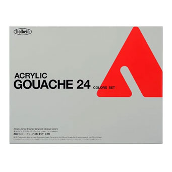 ホルベイン  アクリリックガッシュ　２４色セット　D416（20ml）