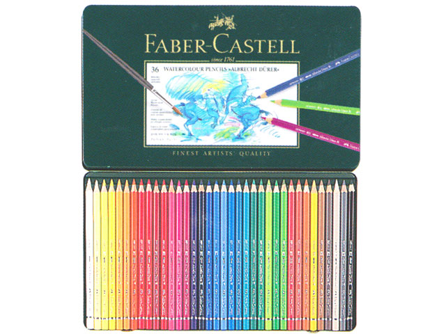 ファーバーカステル アルブレヒト デューラー水彩色鉛筆 36色セット（缶入り）