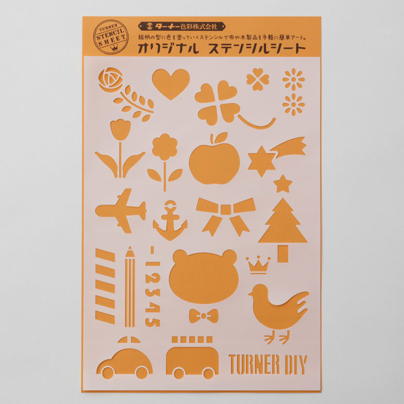 【メール便対応】ターナー ステンシルシート　アソート