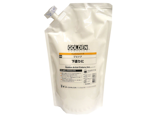 ゴールデンアクリリックス　ジェッソ　900ml[白色地塗り剤]
