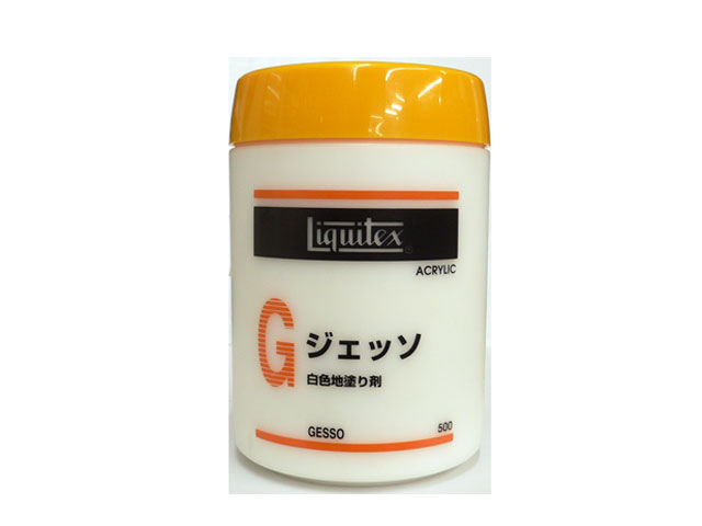 リキテックス ジェッソ 500ml（ホワイト）[白色地塗り剤]