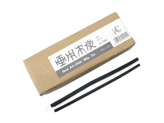 伊研　画用木炭　Ｎｏ．７６０　組合せ炭　硬軟　組合せ　１５本入
