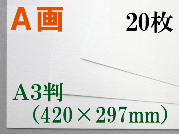 ミューズ　Ａ画用紙＜厚口１６２.７ｇ＞　Ａ３判 ２０枚