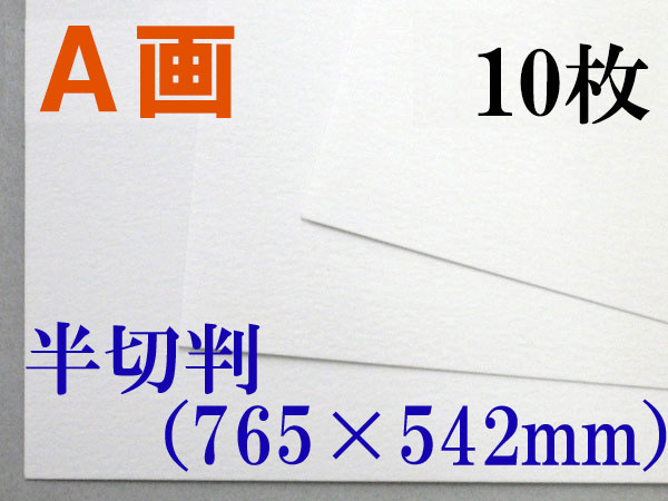 ミューズ　Ａ画用紙＜厚口１６２.７ｇ＞　半切判 １０枚