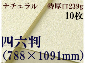 ミューズ　ナチュラルワトソン＜特厚口239g＞四六判（1,091mm×788mm） １０枚