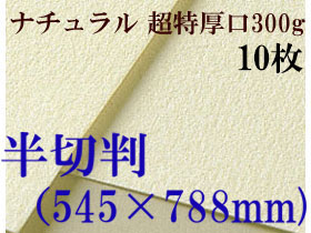 ミューズ　ナチュラルワトソン＜超特厚口300g＞半切判（545×788mm） １０枚