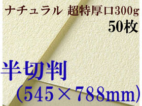 ミューズ　ナチュラルワトソン＜超特厚口300g＞半切判（545×788mm） ５０枚