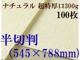 ミューズ　ナチュラルワトソン＜超特厚口300g＞半切判（545×788mm） １００枚