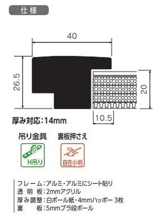 SG-705P　アクリル付[水彩・デッサン用額縁]
