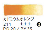 211 カドミウムオレンジ（５ｍｌ）[レンブラント水彩絵具]