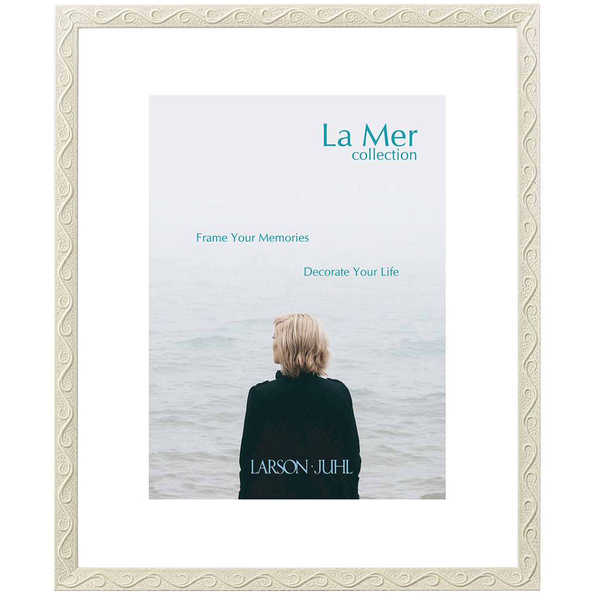 デッサン額 ラ・メール ホワイト　Ｆ６ （マット付）[水彩・デッサン用額縁]