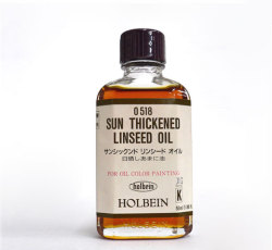 【植物性溶き油】サンシックンド リンシードオイル 55ml　[ホルベイン]