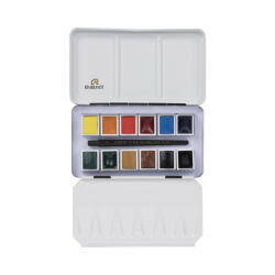レンブラント固形水彩絵具 モノピグメント12色セット（ハーフパン