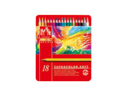 カランダッシュ　スプラカラーソフト（水溶性色鉛筆）　１８色セット