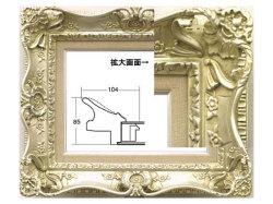 油彩額 7805 F15 シルバー[油絵・日本画用額縁] 額縁画材ドットコム