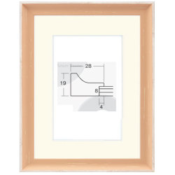 水彩額 8158 ライトオレンジ [水彩・デッサン用額縁]