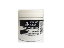 ホルベイン　ブラック ジェッソ（黒色地塗り材）　３３０ｍｌ　ポリ容器入