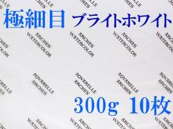 アルシュ水彩紙 ブライトホワイト　極細目　３００ｇ　５６０×７６０ｍｍ　１０枚組